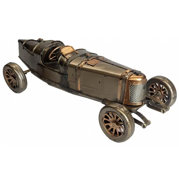 Boat Tail Vintage Sports Car Polished Metal 32.5cm