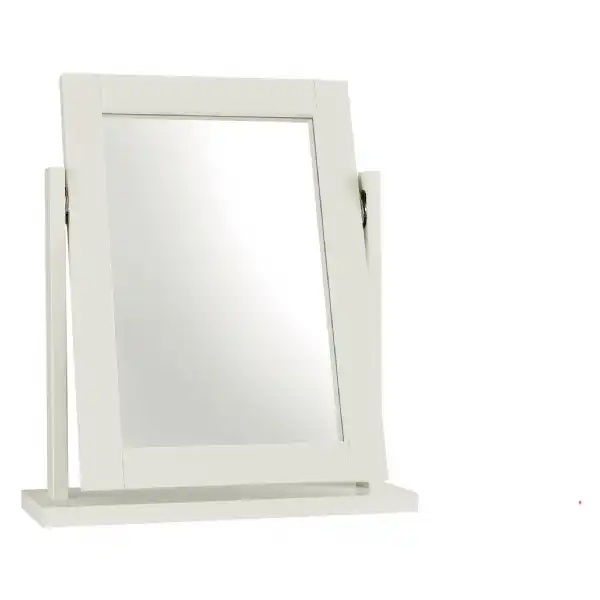 White Painted Swivel Dressing Table Mirror
