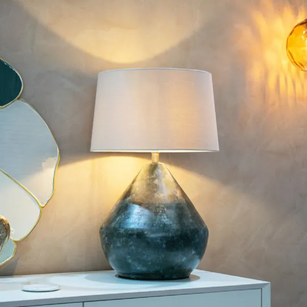 Aketa Small Weathered Table Lamp (Base Only)