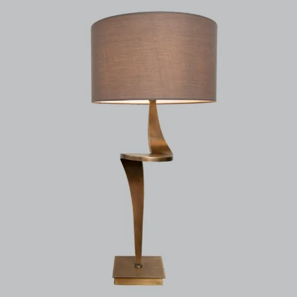 Nero Antique Brass Finish Table Lamp
