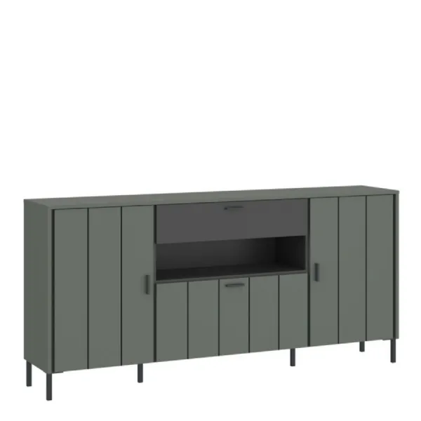 Arundel Sideboard 2 Door 1 Flap 1 Drawer in Green Grey
