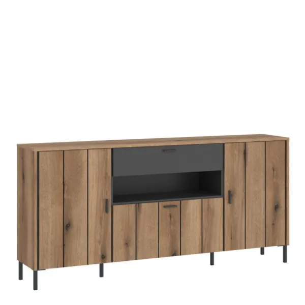 Arundel Sideboard 2 Door 1 Flap 1 Drawer in Oak Grey