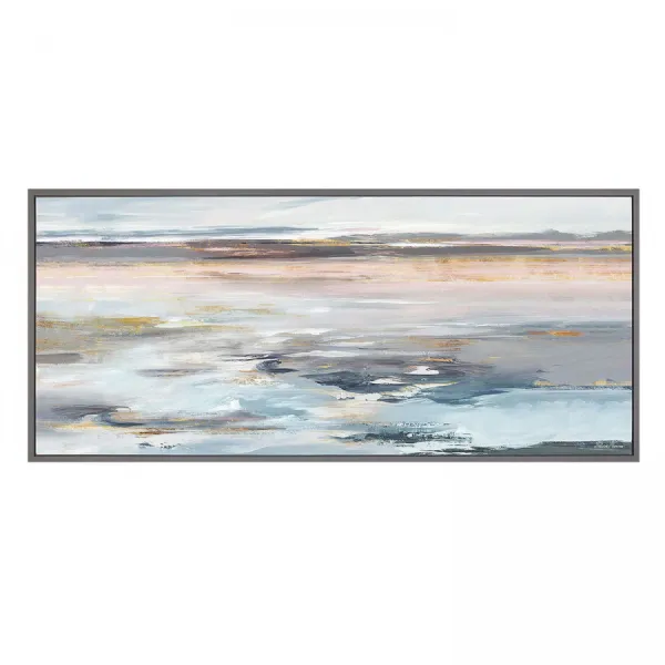 Even Tide Framed Canvas Wall Art