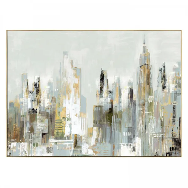 City Limits Framed Canvas