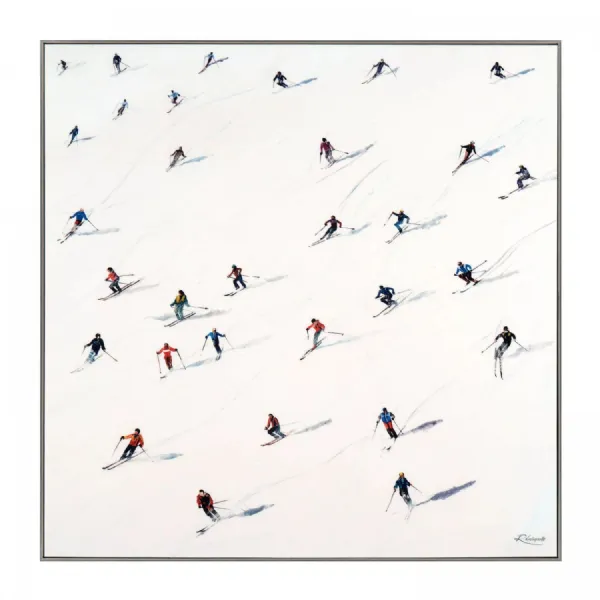 Downhill Framed Canvas