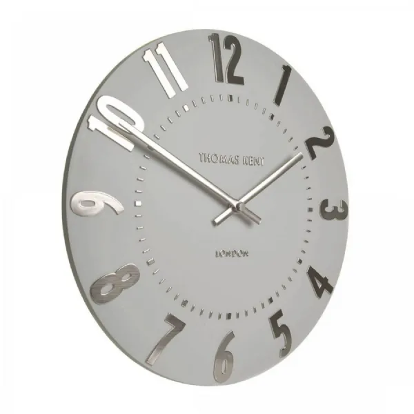 20 inches Wall Clock Silver Cloud