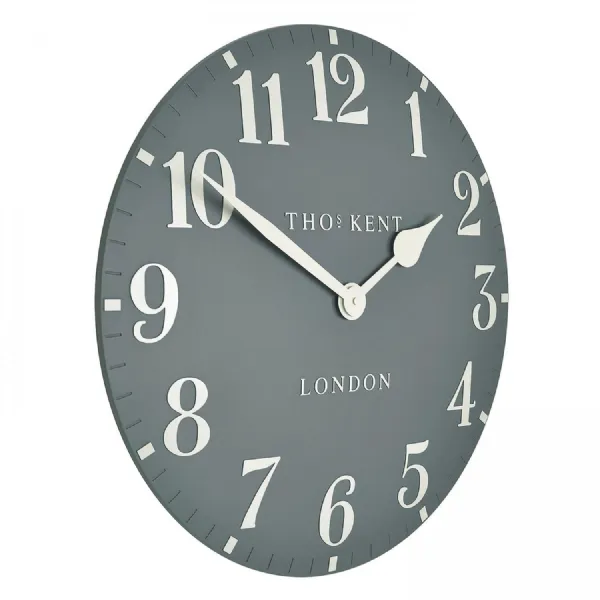 20 inches Wall Clock Flax Blue