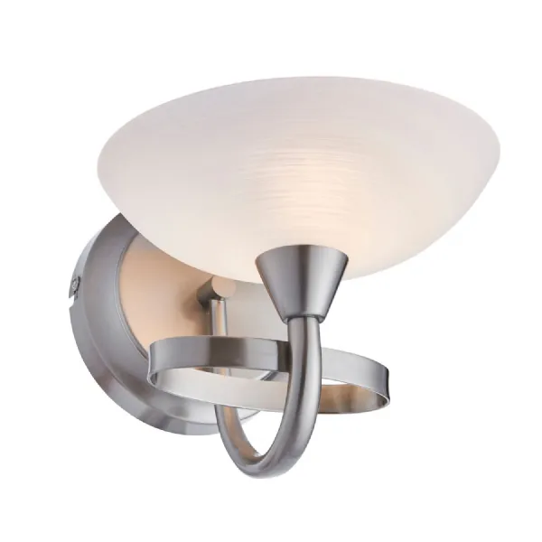 Cagney Wall Light Satin Chrome