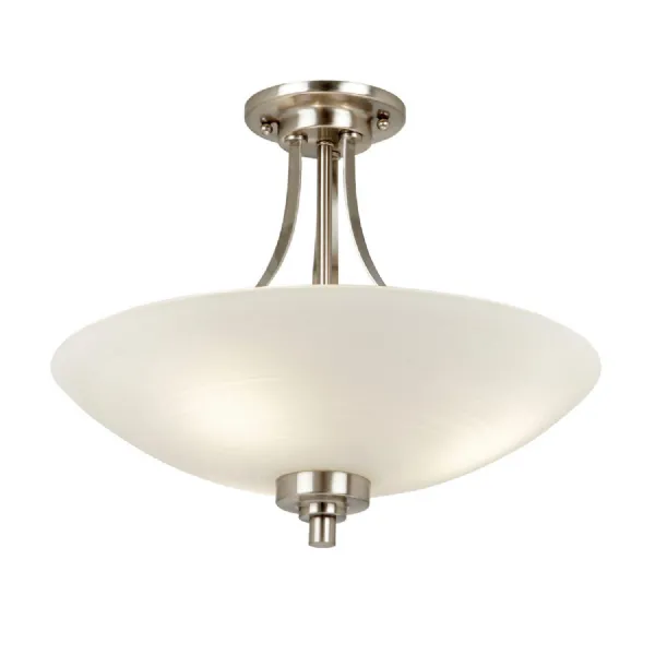 Welles Ceiling Lamp Satin Chrome