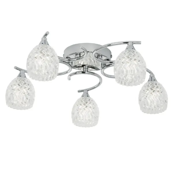 Boyer 5 Ceiling Lamp Chrome
