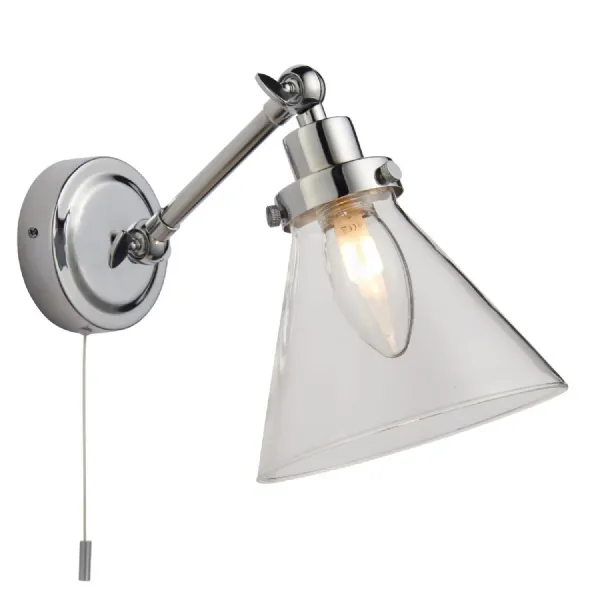 Faraday Bathroom 1 Wall Light Chrome