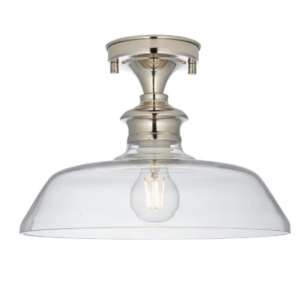 Barford 1 Ceiling Light Nickel Clear