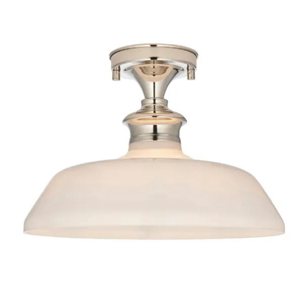 Barford 1 Ceiling Light Nickel Opal