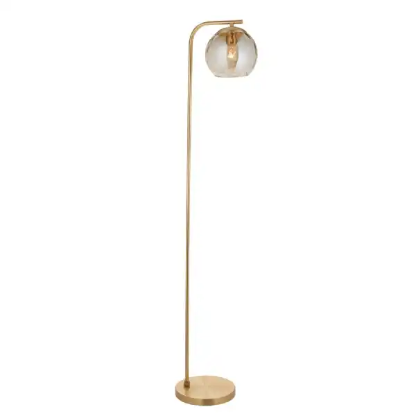 1 Floor Light Satin Gold