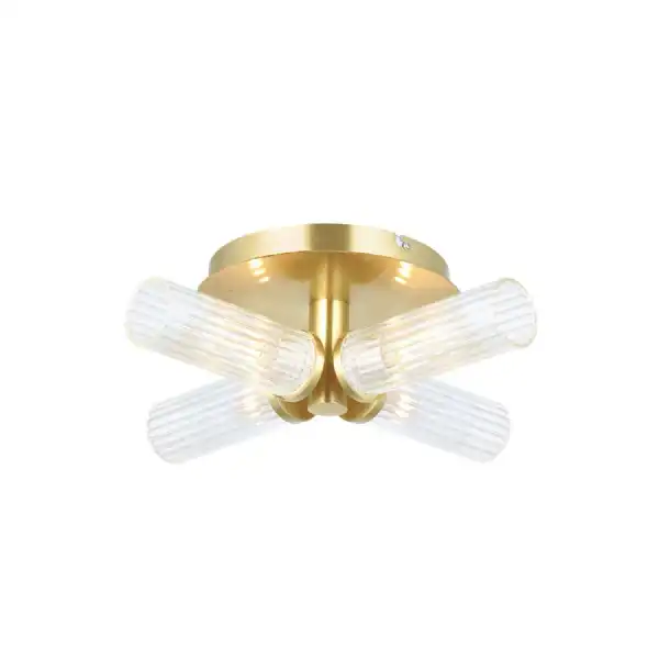 Bathroom 4 Ceiling Light Brass