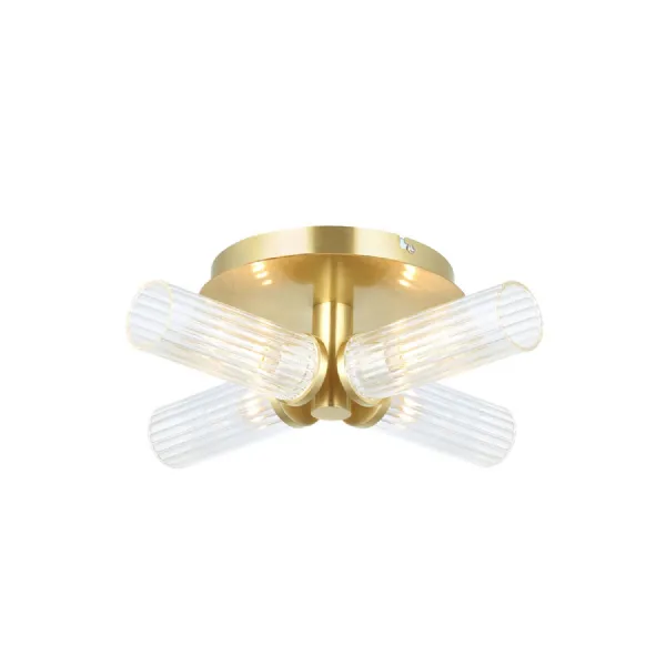 Talo Bathroom 4 Ceiling Light Brass