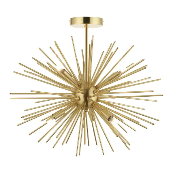 Orta 6 Ceiling Light Satin Brass