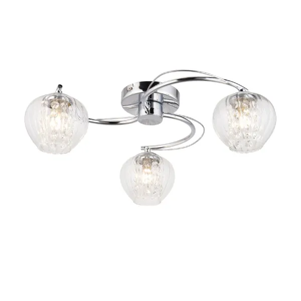 Mesmer 3 Ceiling Light Chrome