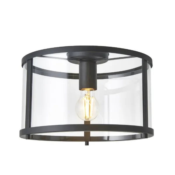 Hopton 1 Ceiling Light Black