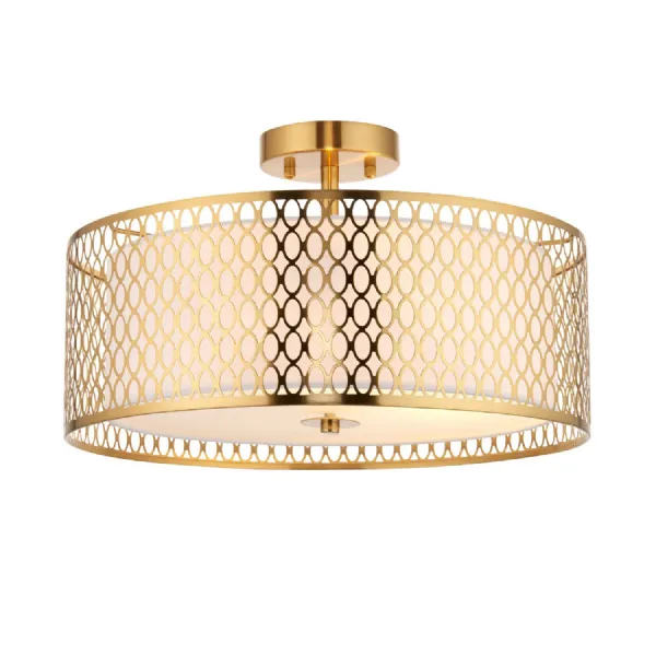 Cordero Ceiling Lamp Gold White