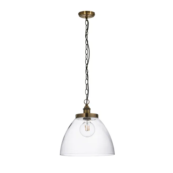 Grand 1 Pendant Light Antique Brass