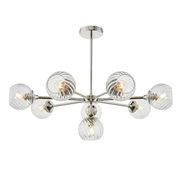 8 Pendant Light Bright Nickel