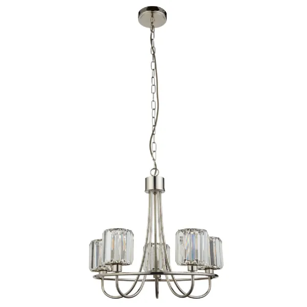 5 Pendant Light Bright Nickel
