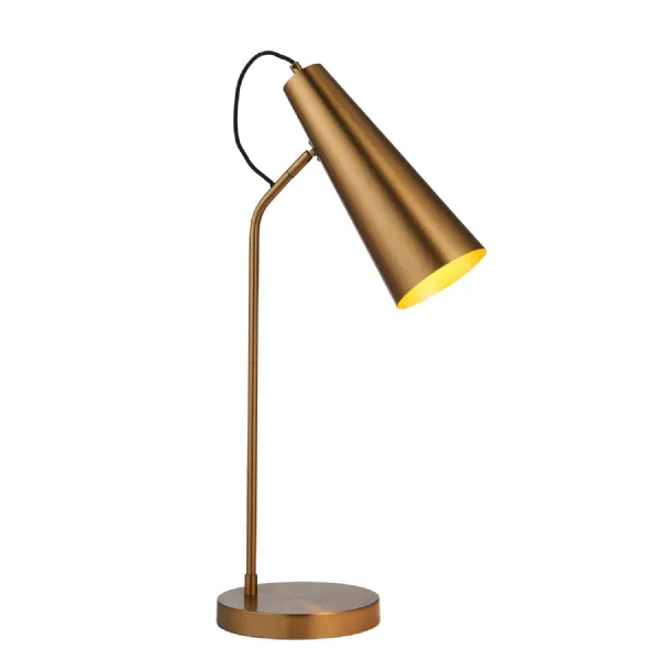1 Table Lamp Antique Brass