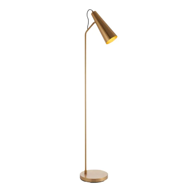 1 Floor Light Antique Brass
