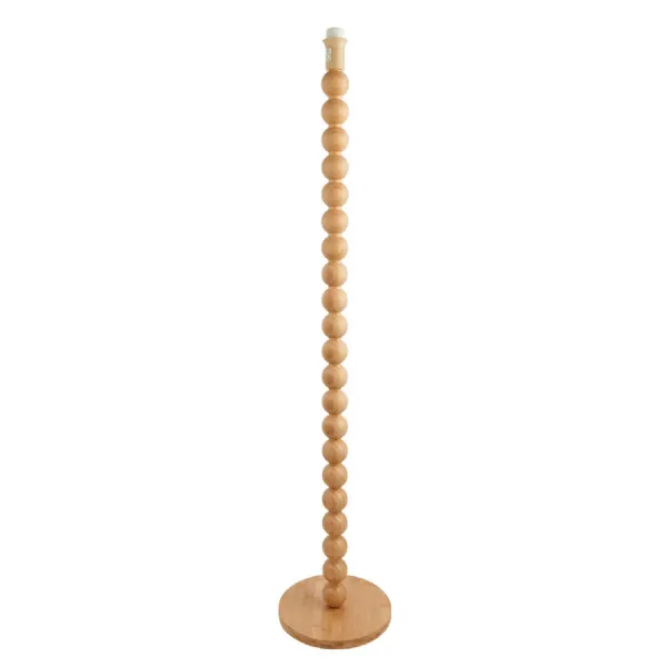 Cane Floor Lamp Base Natural Bamboo