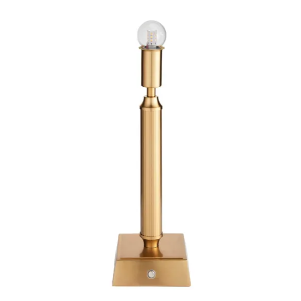 Trobridge Rechargeable Table Lamp Base Aged Brass
