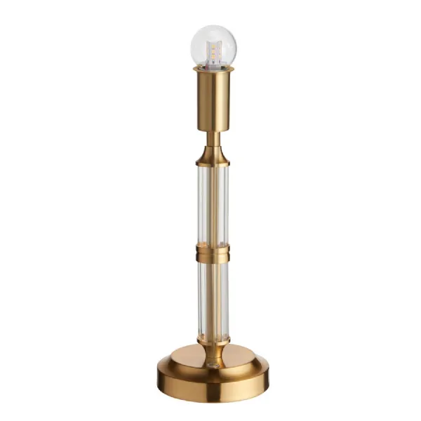 Morton Rechargeable Table Lamp Brushed Aged Brass