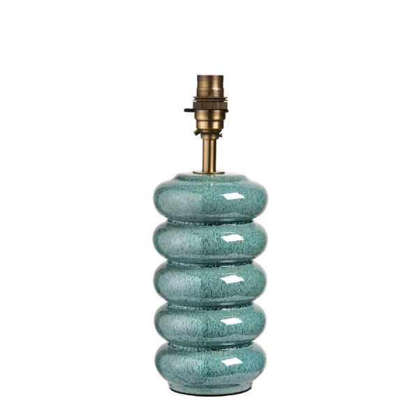 Squash Table Lamp Base Ocean Spray Glaze