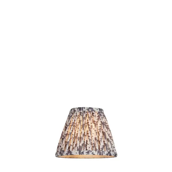 Leaf Grey Fabric Tapered Shade