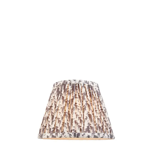 Grey Leaf 20cm Fabric Shade