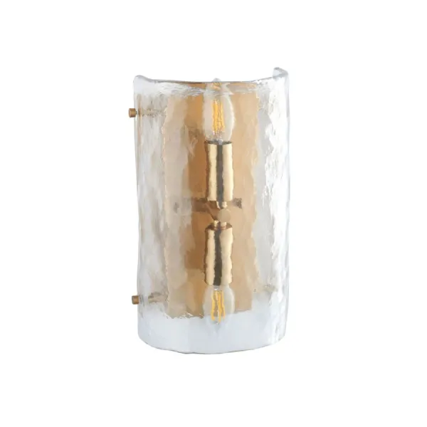 Keller Wall Light Brushed Aged Brass