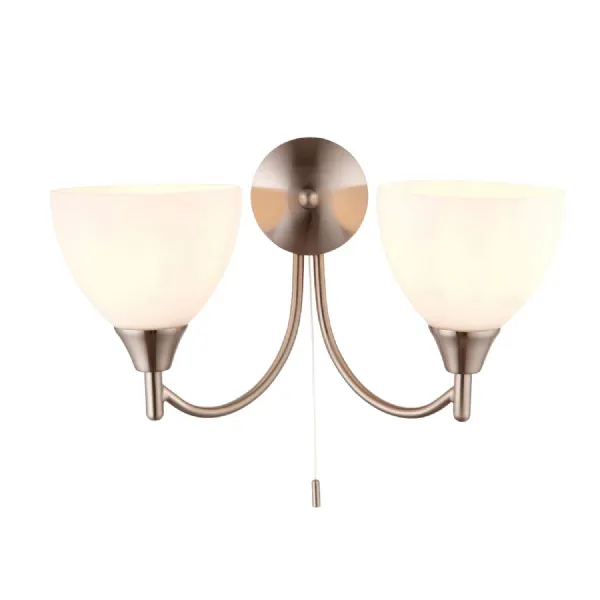 Alton 2 Wall Light Antique Brass