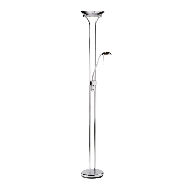 Chrome 2 Light Floor Lamp