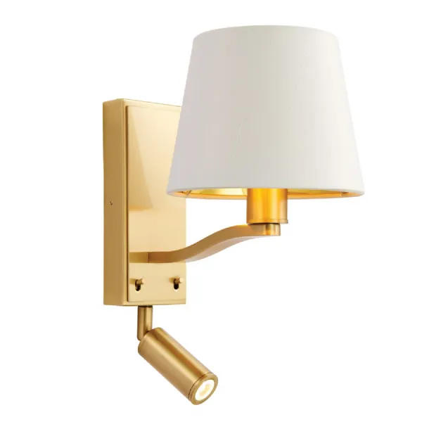 Harvey Wall Light Brushed Gold 285mm