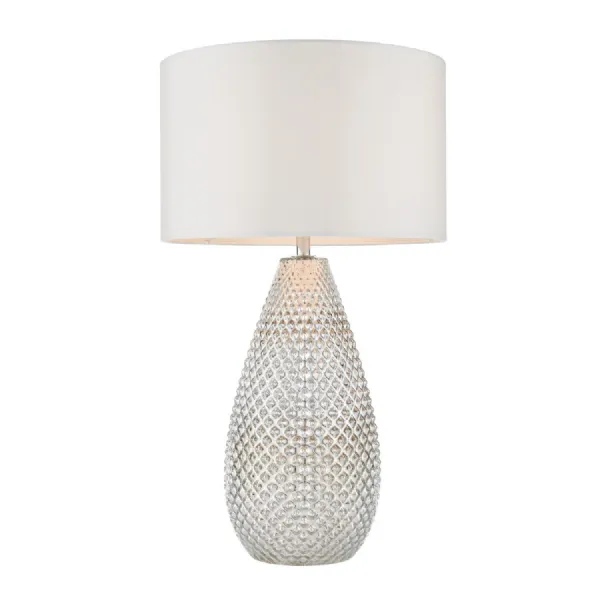 Livia Table Lamp Silver Mercury