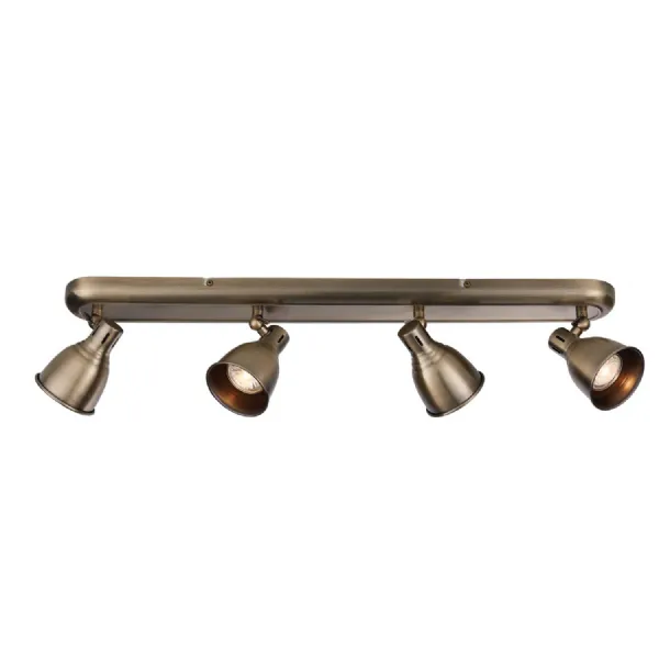 Westbury 4 Ceiling Light Antique Brass
