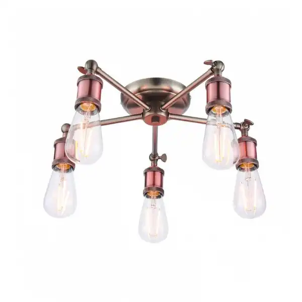 Pendant Ceiling Light Aged Copper Frame