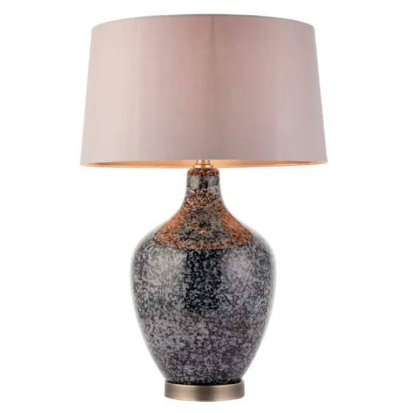 Ilsa Table Lamp Grey Black