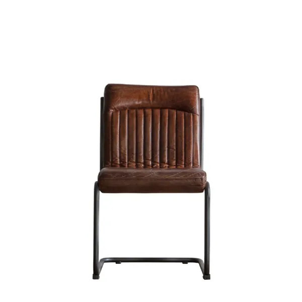 Antique Brown Leather Chair