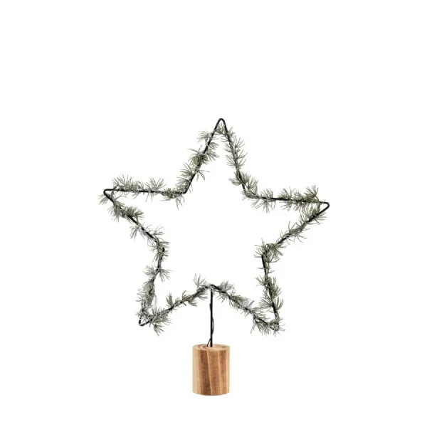 Star with Pine LED Green 500x90x600mm