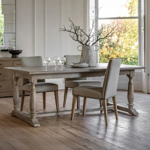 Extra Large Wooden Extending Dining Table 200 to 250cm