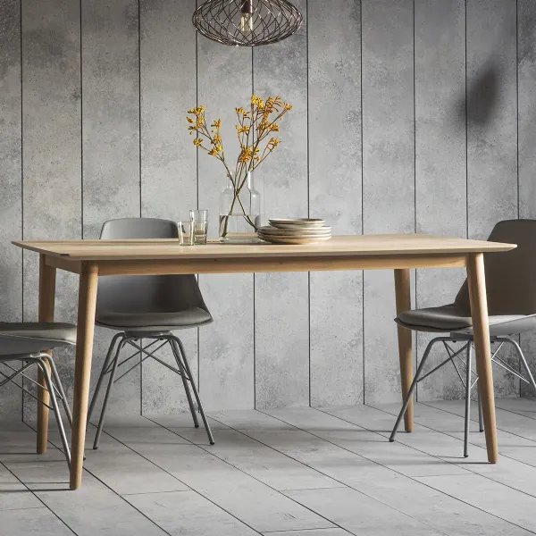 Rustic Oak 6 Seater Rectangular Dining Table