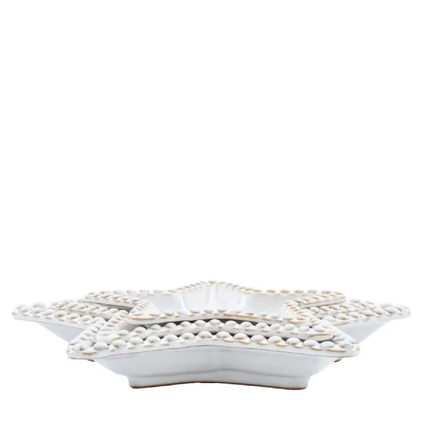 Beaded Star Plate (Set of 3) 255x245x35mm