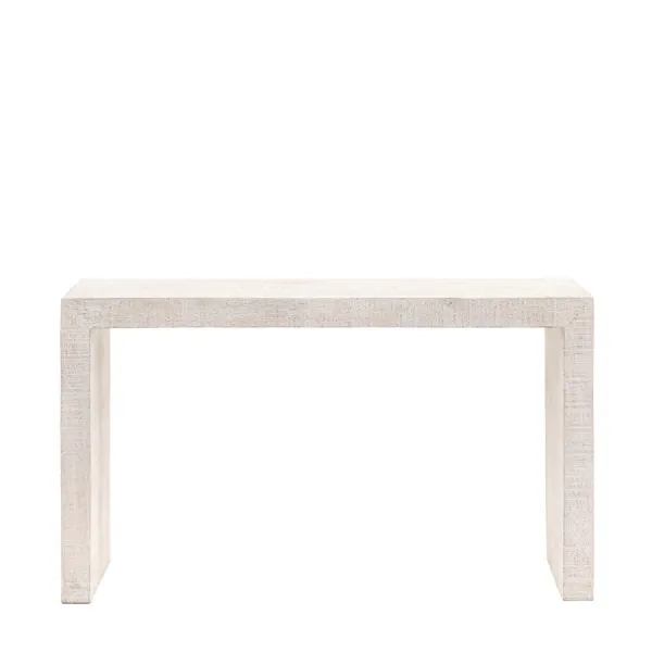 Whitewash Textured Wood Hall Table