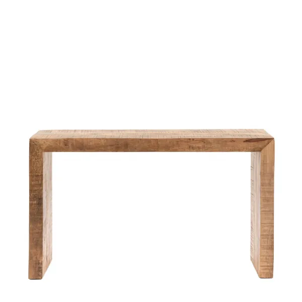 Natural Textured Wood Hall Table